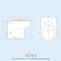 Debra Light Grey L-Shape LH Basin Vanity Unit BTW WC Toilet 1100mm