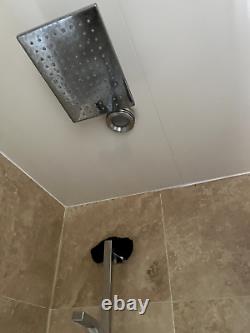 Double Shower Frameless Screen & Shower Vanity Unit Sink Toilet Radiator Ex Con