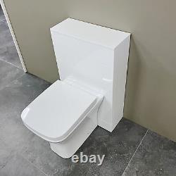 Drina Double Ended Bath with 1100mm Vanity Set Bathroom Suite White Gloss