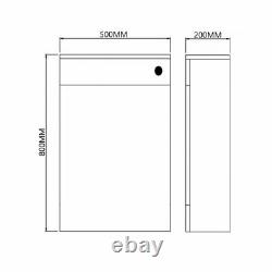Duchy Nevada Back to Wall WC Unit, 500mm Wide, White