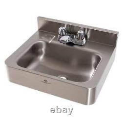 Dura-Ware 1950-1-Css Stainless Steel Bathroom Sink, With Faucet, Bowl Size