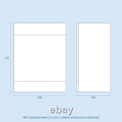 Dyon 950mm Vanity Basin Unit, WC Unit & Rimless Back to Wall Toilet White