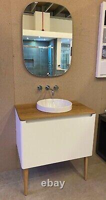 EX DISPLAY Crosswater 80cm Artist Vanity Unit, basin and back lit mirror