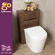 Eaton Redwood Bathroom Back To Wall Wc Toilet Unit Concealed Cistern 50cm