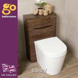 Eaton Redwood Bathroom Back to Wall WC Toilet Unit Concealed Cistern 50cm
