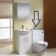 Eden Gloss White Bathroom Furniture Wc Toilet Vanity Unit 600 X 345 X 800 Mm