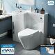 Ellis 900mm Bathroom Basin Sink Vanity Unit Back To Wall Wc Rimless Toilet Lh