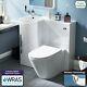 Ellis 900mm Bathroom Basin Sink Vanity Unit Rimless Back To Wall Wc Toilet Lh
