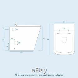 Elora 900mm Bathroom White Basin Vanity Unit Back To Wall WC Rimless Toilet LH