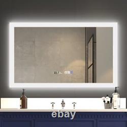 Exbrite 40 W X 24 H Illuminated Led Bathroom Mirror For Makeup Vanity Room