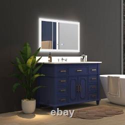 Exbrite 40 W X 24 H Illuminated Led Bathroom Mirror For Makeup Vanity Room