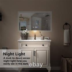 Exbrite 40 W X 24 H Illuminated Led Bathroom Mirror For Makeup Vanity Room