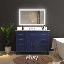 Exbrite 40 W X 24 H Illuminated Led Bathroom Mirror For Makeup Vanity Room