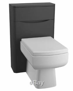 Excellent Modern Black Bathroom Furniture Units Cabinets Basin Vanity WC 2 Draw