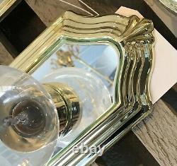 Feiss Vs2306pb Vanity Light 6lt Mirrored Back Polished Brass Bath Light