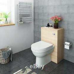 Floorstanding Back To Wall Bathroom Vanity WC Walunt/Oak-Color Unit Toilet