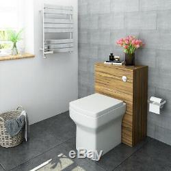 Floorstanding Back To Wall Bathroom Vanity WC Walunt/Oak-Color Unit Toilet
