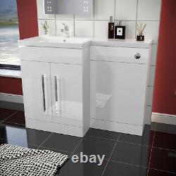 Floorstanding Bathroom Cabinet Basin Vanity Sink Unit High Gloss Multiple Size