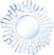 Foyer Living Or Dining Room Bathroom Vanity Wall Mirror Modern Starburst 32