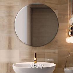 Frameless Wall Mount Mirror for Bathroom Beveled Edge with Safety Backing by FGM