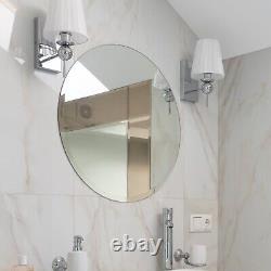 Frameless Wall Mount Mirror for Bathroom Beveled Edge with Safety Backing by FGM