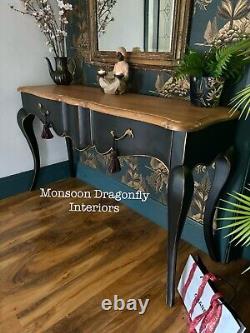 French Inspired Wooden Console Table Sofa Back or double bathroom vanity Table