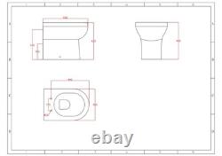 Fully Waterproof Vanity Units Bathroom 500 600 1000 1100mm Bundle Sets & BTW Pan