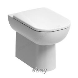 Geberit Smyle 350 x 410mm Back To Wall Floor Standing Toilet with Seat