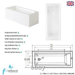 Gloss White Bathroom Suite Inc Taps 1700 Bath Vanity Unit Btw Unit & Toilet