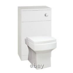 Gloss White Bathroom Suite Inc Taps 1700 Bath Vanity Unit Btw Unit & Toilet