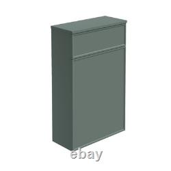 Green WC Unit Back to Wall Toilet Cabinet Bathroom Furniture Concealed Cistern