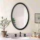 Hansalice Oval Solid Wood Vanity Mirror For Bedroom/bathroom Wall Mounted, 36x24