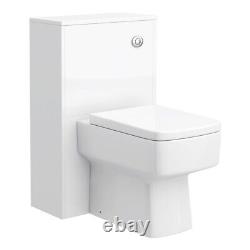 Haywood 500mm Gloss White Back to Wall Toilet Unit Victorian Plumbing