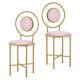 Heavy Duty Pink Vanity Chairs Girl Makeup Stool Side Table Seat Dressing Chair