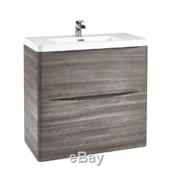 High Quality Modern Avola Grey Bathroom Furniture Cabinet Basin Vanity WC Units