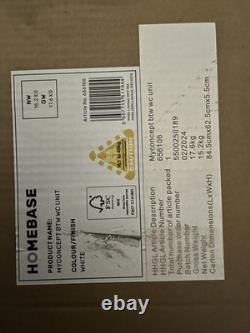 Homebase myconcept Back to Wall WC Toilet Unit 600mm Gloss White