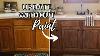 How I Updated My Oak Cabinets Without Paint By Using Briwax Easy Budget Kitchen Makeover Only 24