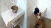 How To Build Concrete Countertop Bathroom Vanity Bathroom Vanity Tile Installation