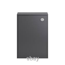 Hudson Reed Coast 505mm Back to Wall WC Unit Gloss Anthracite Grey BTW Bathroom