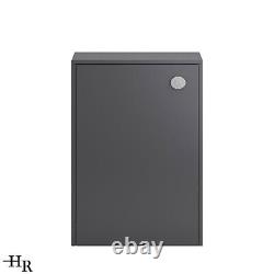 Hudson Reed Coast 505mm Back to Wall WC Unit Gloss Anthracite Grey BTW Bathroom