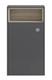 Hudson Reed Coast 600mm Back To Wall Toilet Unit With Open Shelf Grey Gloss