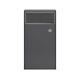Hudson Reed Coast 600mm Open Back To Wall Wc Unit With Shelf Grey Anthracite Btw
