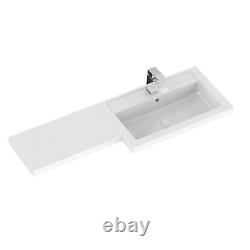 Hudson Reed Fusion 1000mm Semi-Recessed Combi Vanity & WC Unit Back to Wall Pan