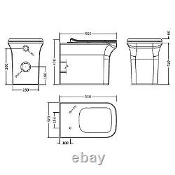 Hudson Reed Fusion 1000mm Semi-Recessed Combi Vanity & WC Unit Back to Wall Pan