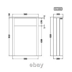 Hudson Reed Old London Back to Wall WC Unit 550mm Wide Timeless Sand