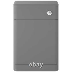 Hudson Reed Solar Back to Wall WC Unit 550mm Wide Cool Grey