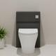 Hudson Reed Urban Back To Wall Wc Toilet Unit 500mm Wide Satin Anthracite