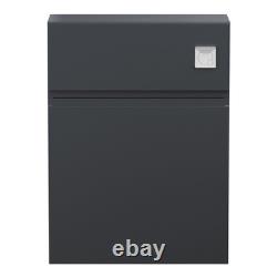 Hudson Reed Urban Back to Wall WC Toilet Unit 500mm Wide Satin Anthracite