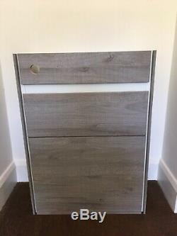 Ideal Standard Concept Air Wood Light Grey Back To Wall WC Vanity Unit RRP £525