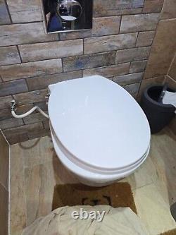 Ideal standard back to wall toilet with bidet seat and matching vanity in Grey